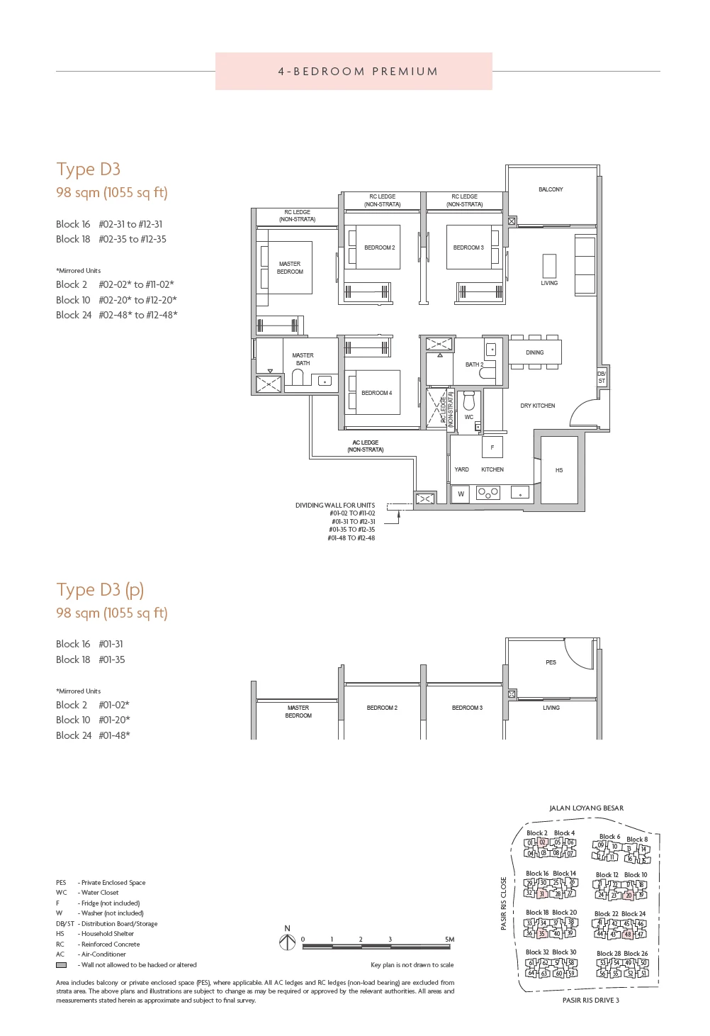 Coastal Cabana floor plan — D3(p)