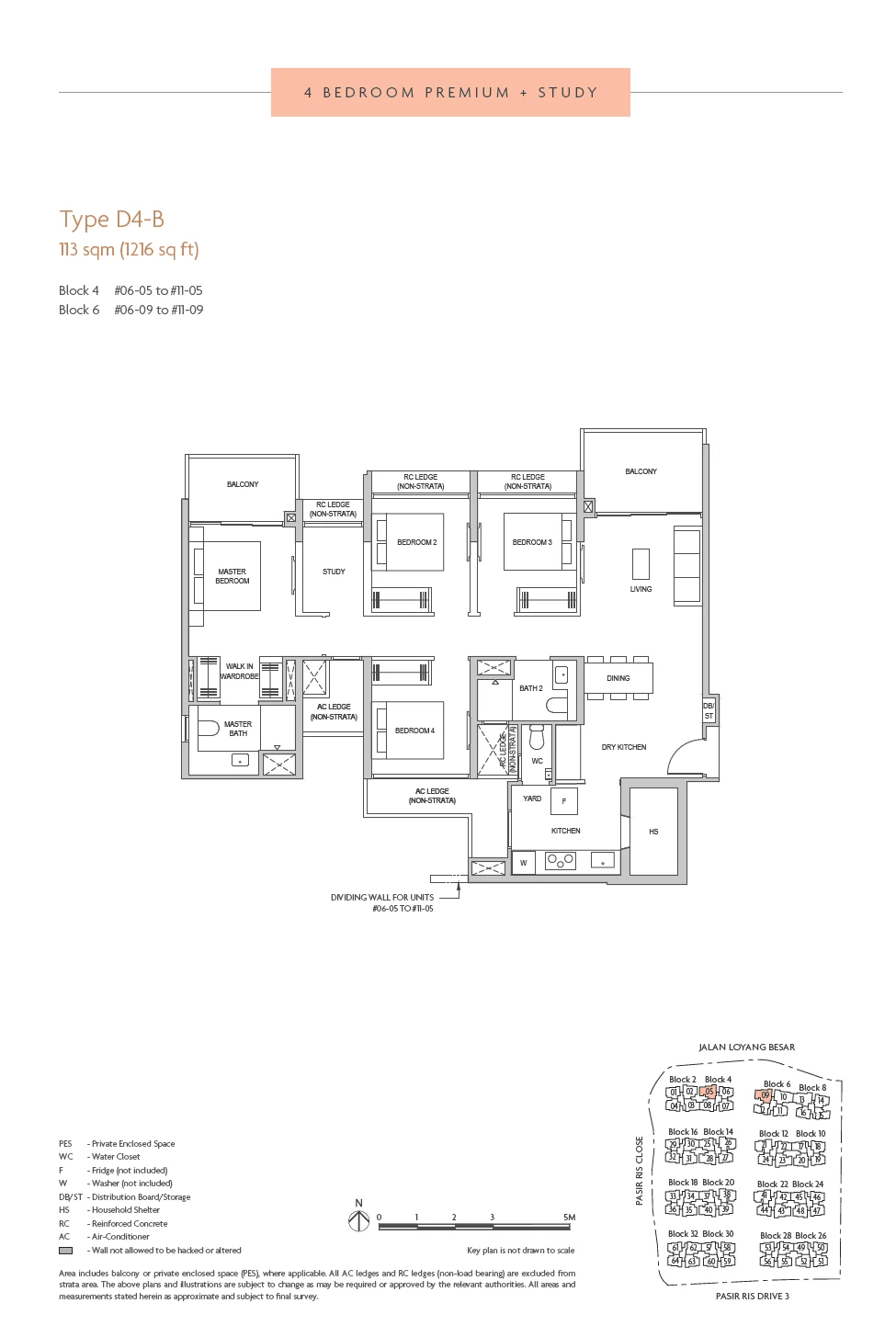 Coastal Cabana floor plan — D4-B