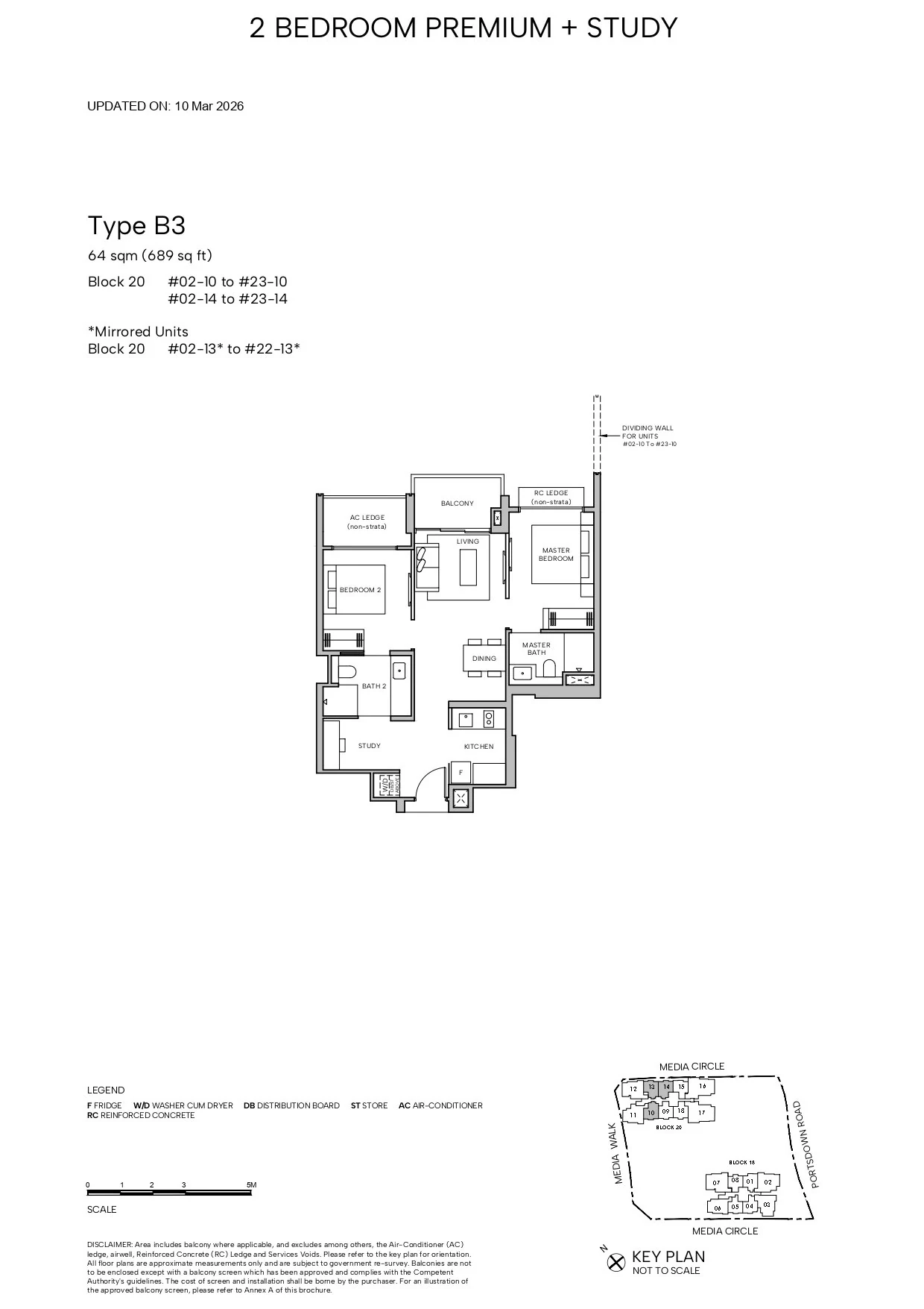 Hudson Place Residences floor plan — B3