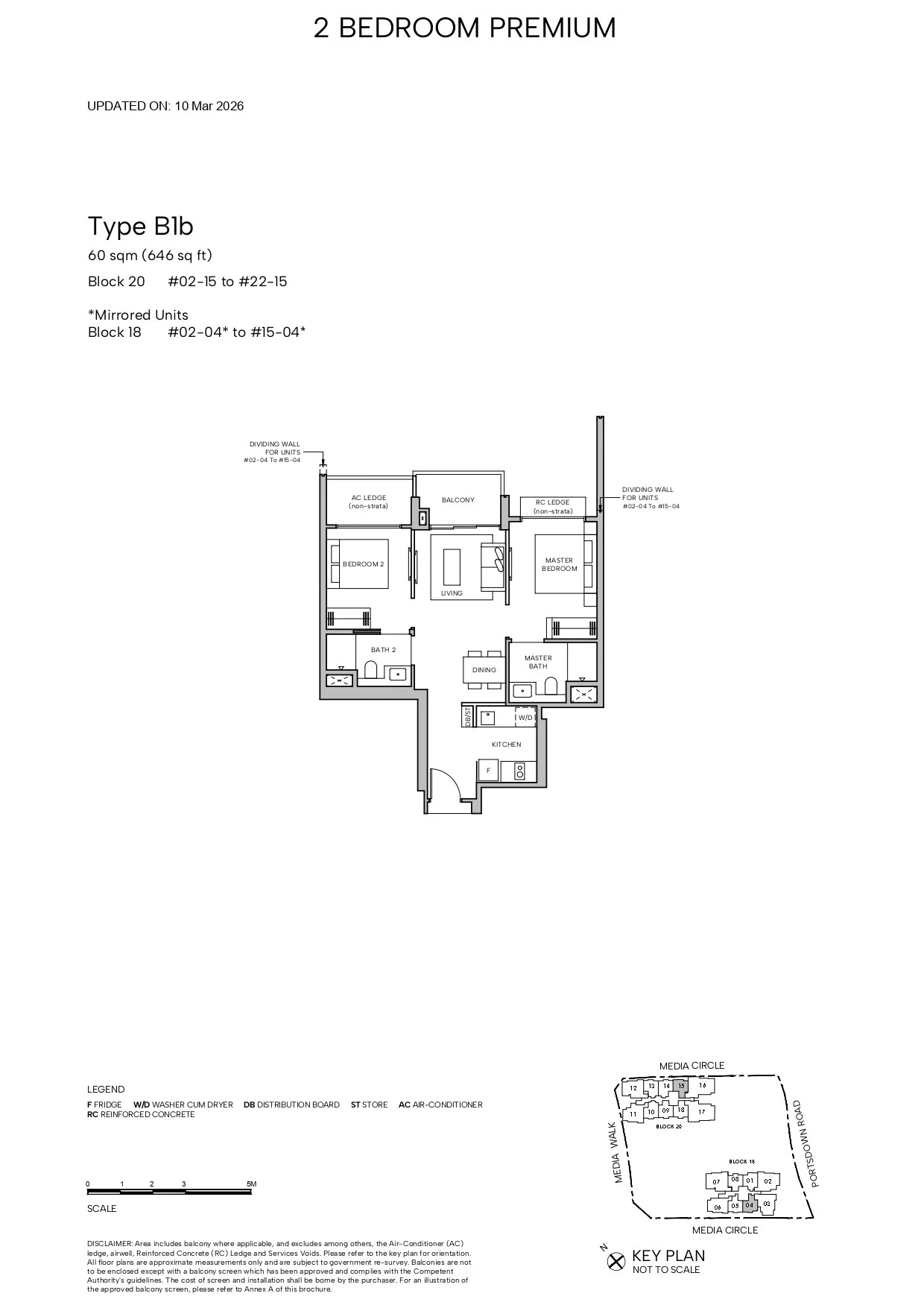 Hudson Place Residences floor plan — B1b
