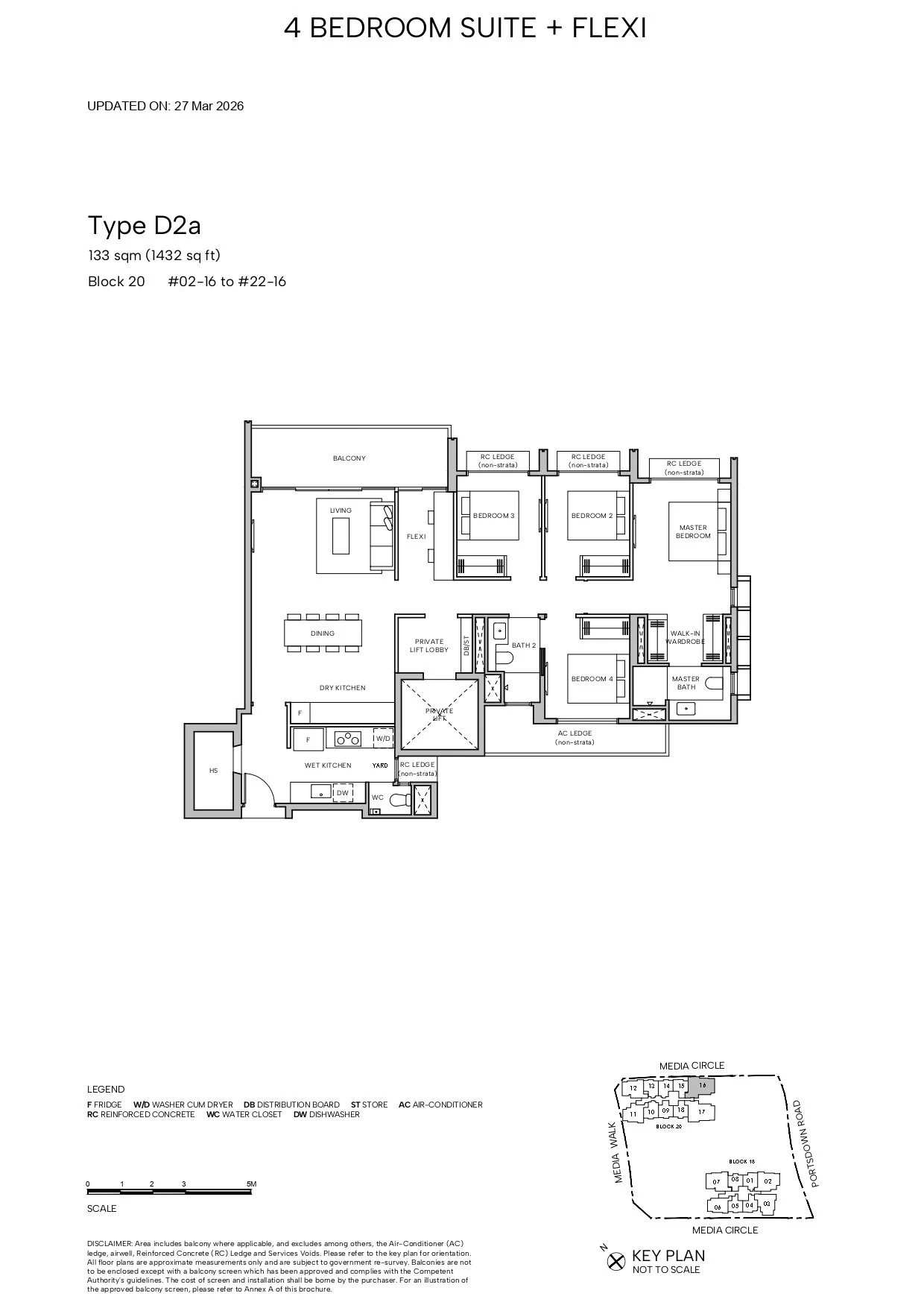 Hudson Place Residences floor plan — D2a