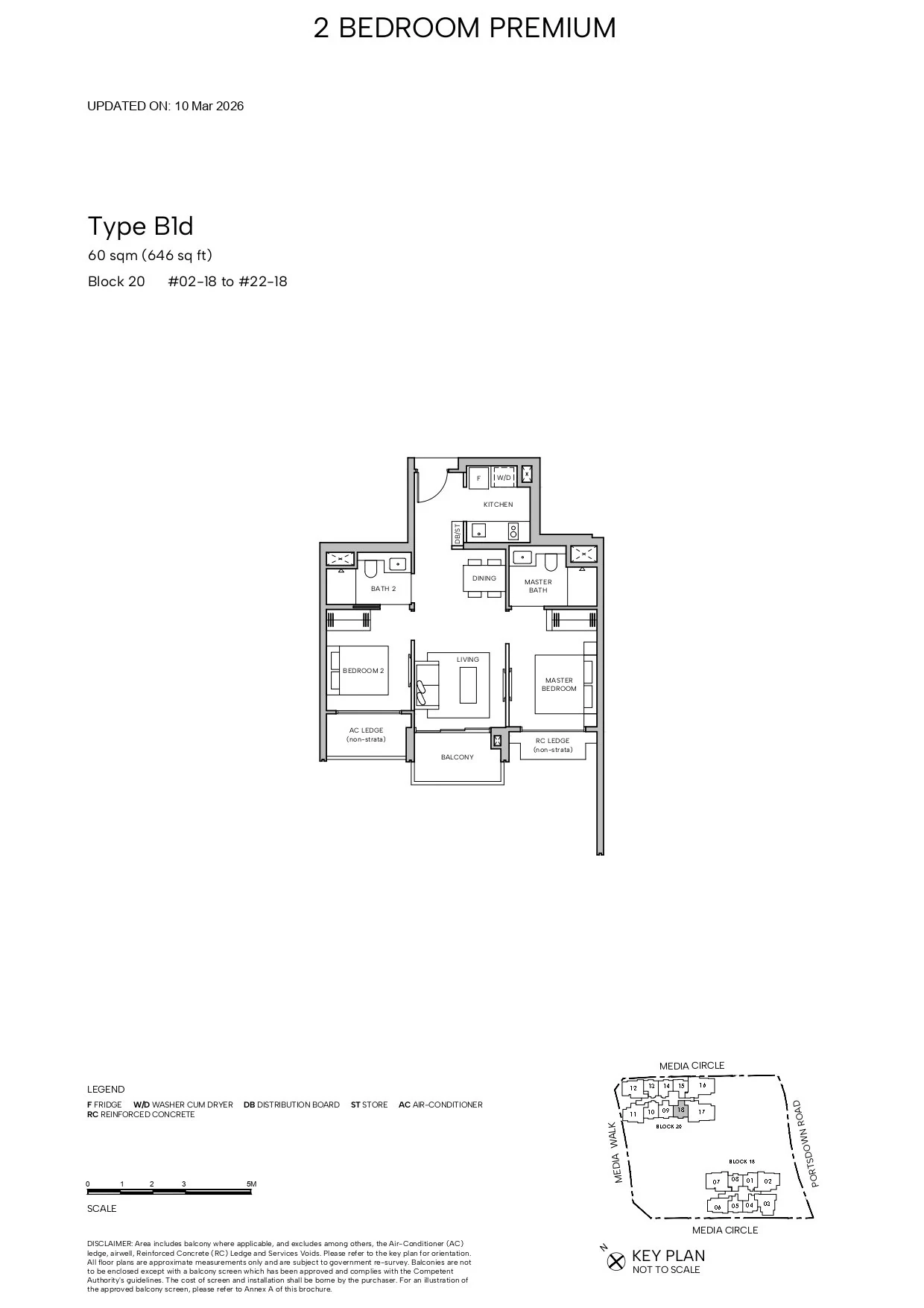 Hudson Place Residences floor plan — B1d