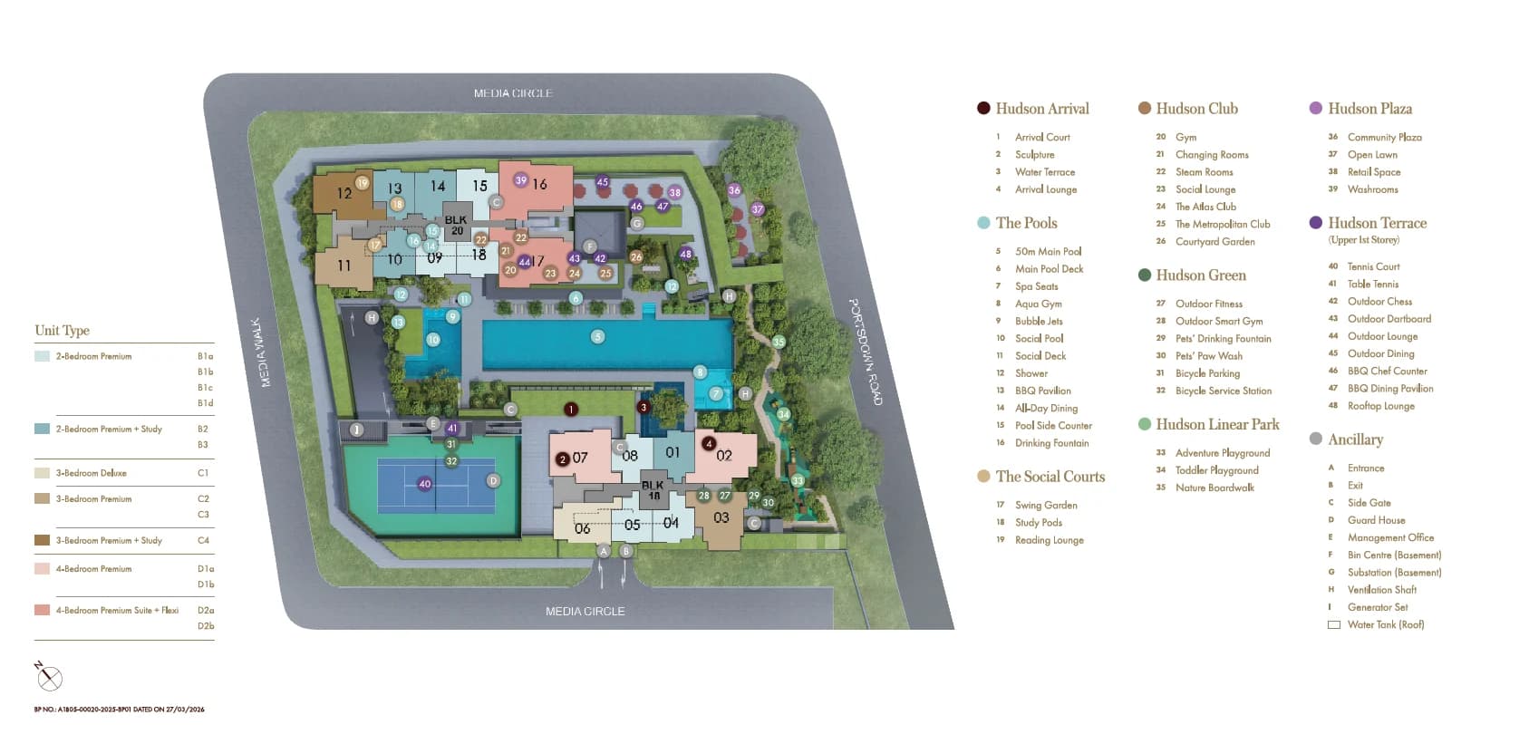 Hudson Place Residences site plan — Site plan
