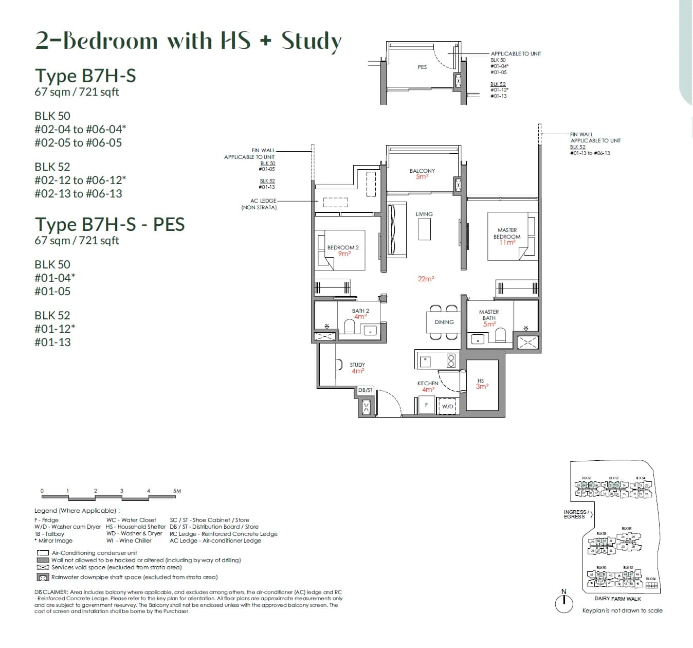 Narra Residences floor plan — B7H-S-PES