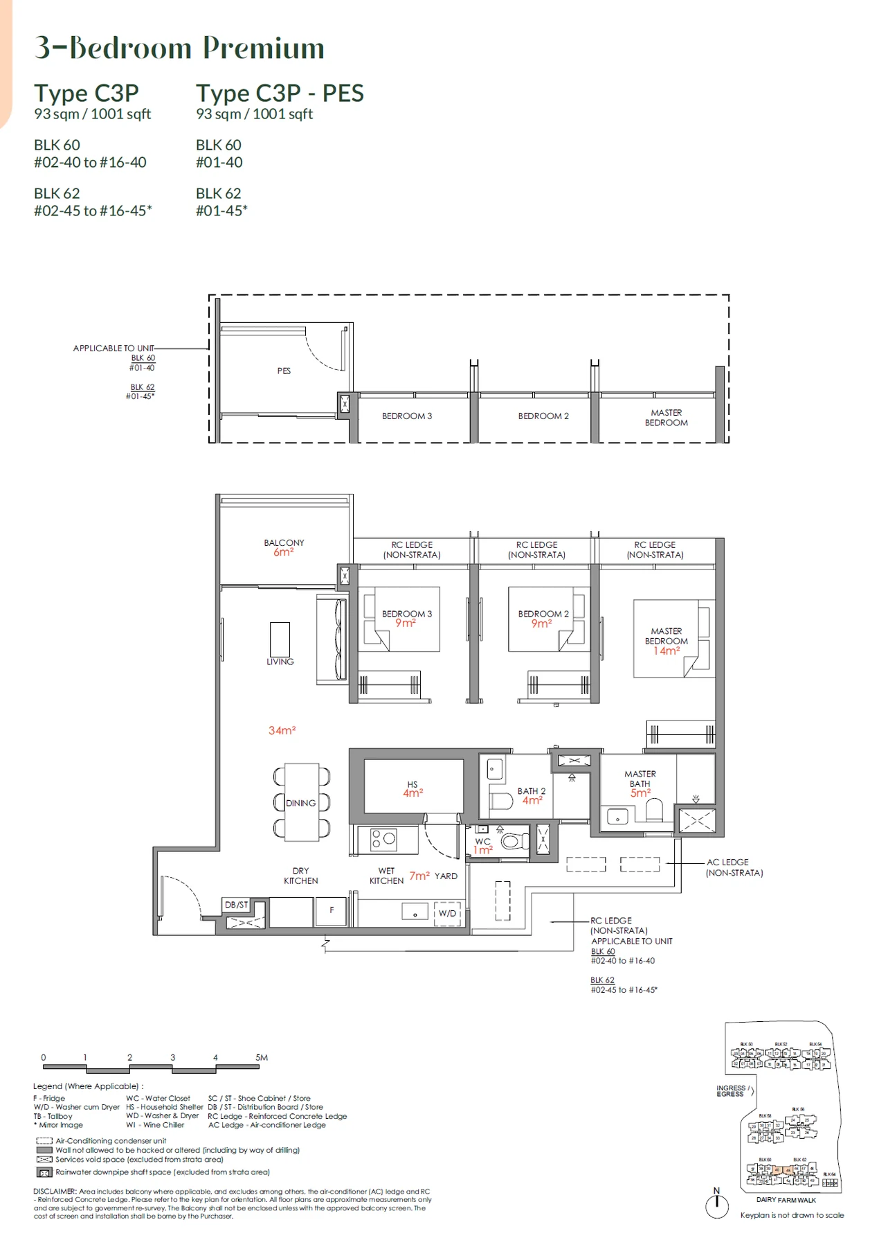 Narra Residences floor plan — C3P-PES