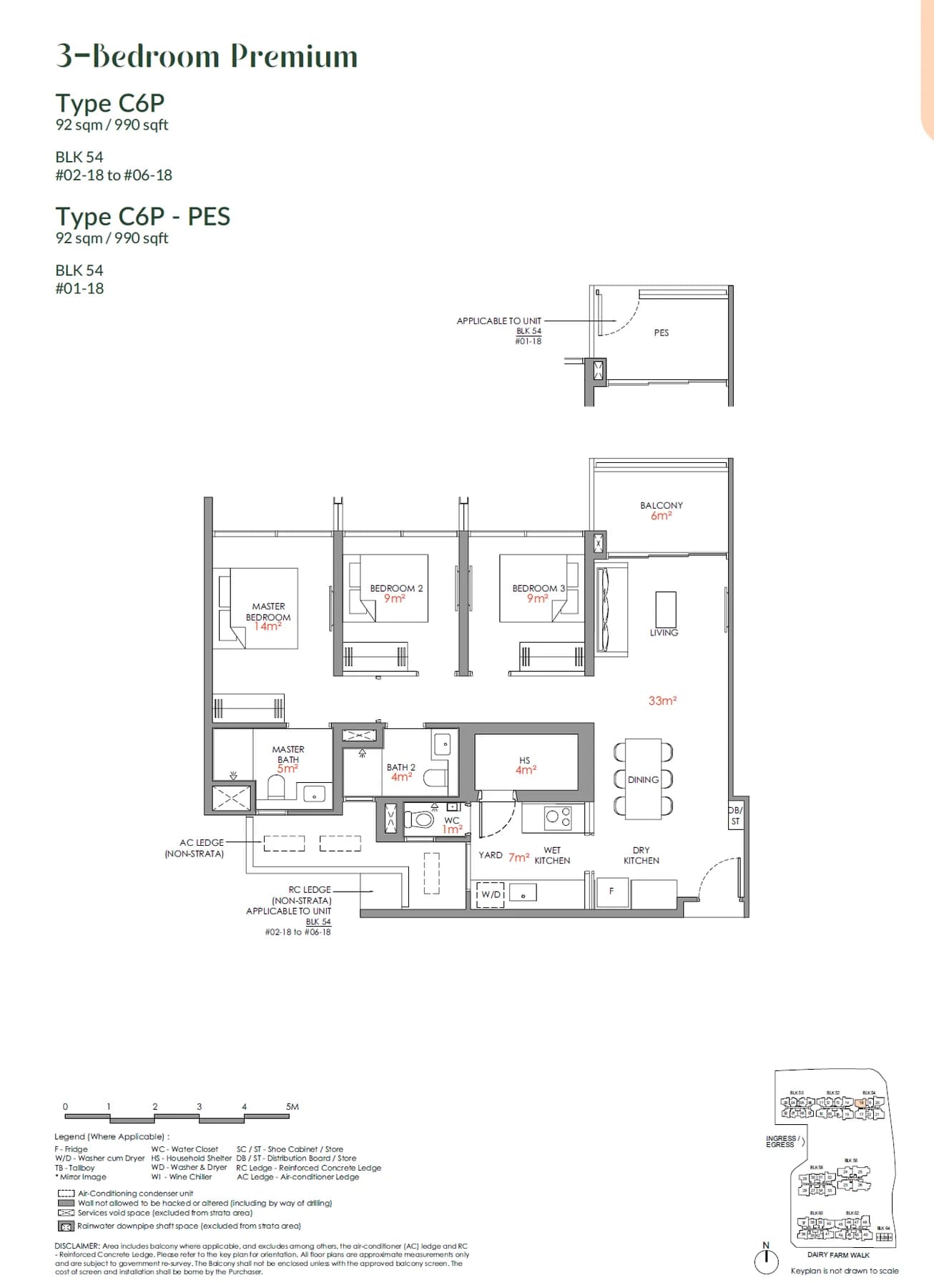 Narra Residences floor plan — C6P-PES