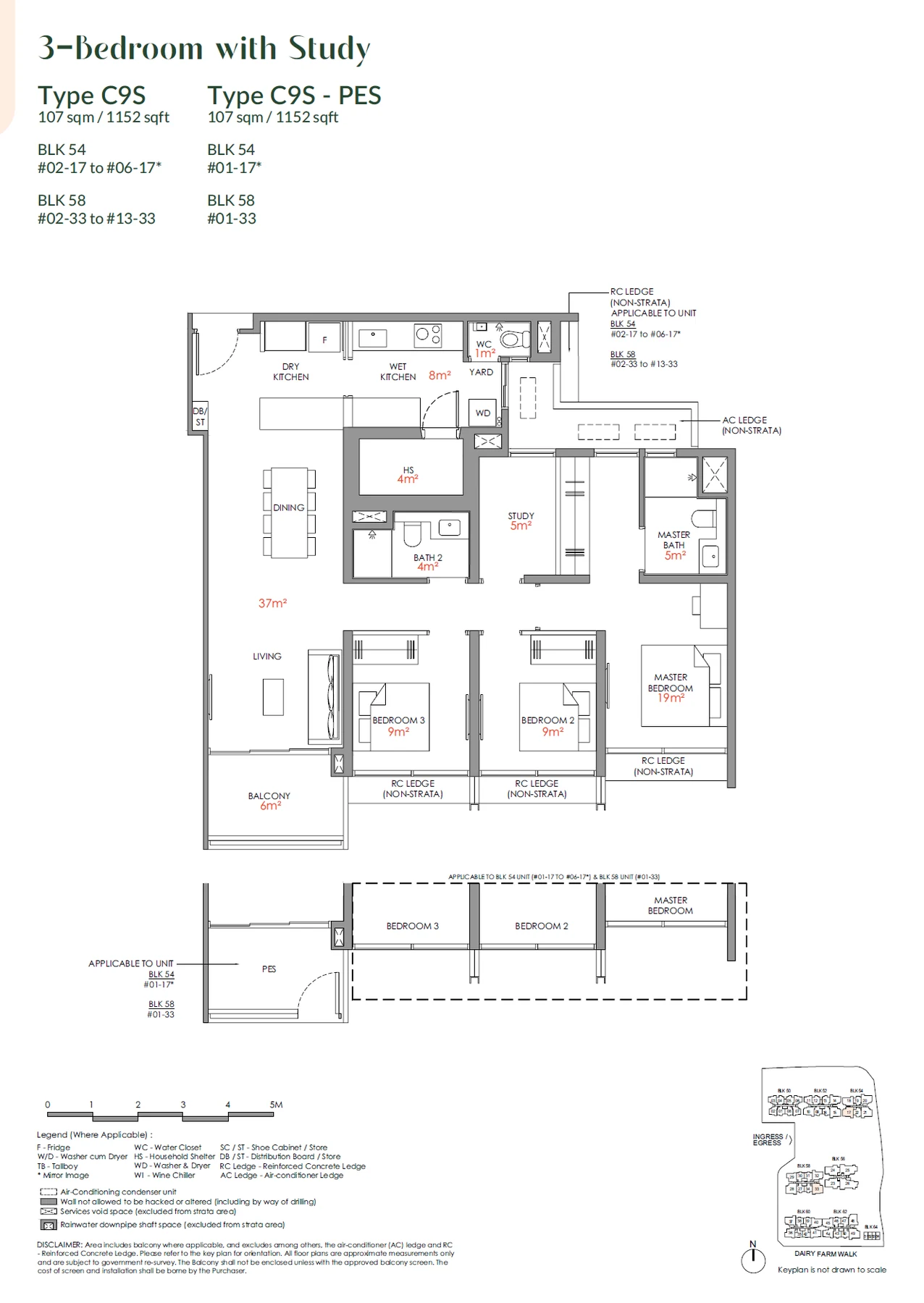 Narra Residences floor plan — C9S-PES
