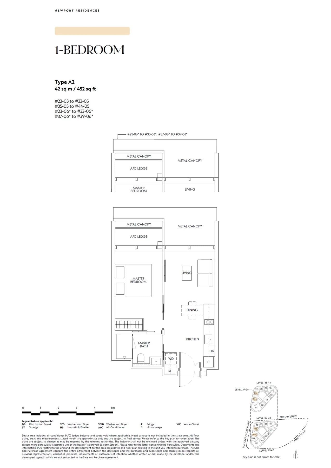 Newport Residences floor plan — A2