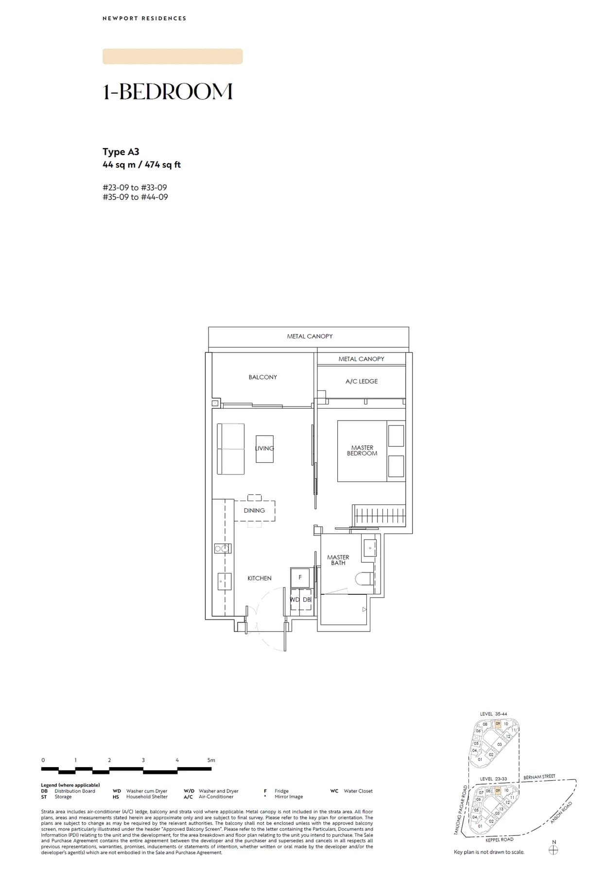 Newport Residences floor plan — A3