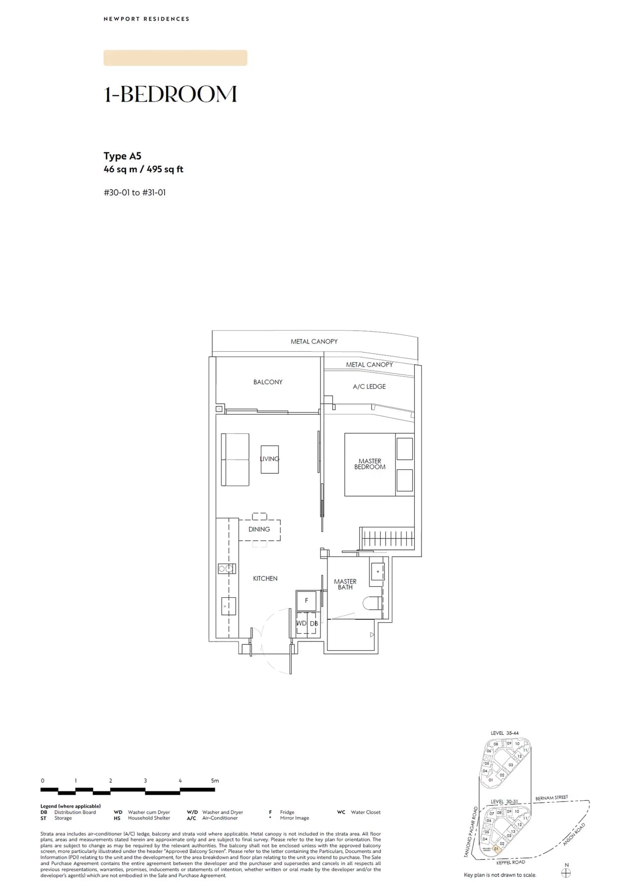 Newport Residences floor plan — A5