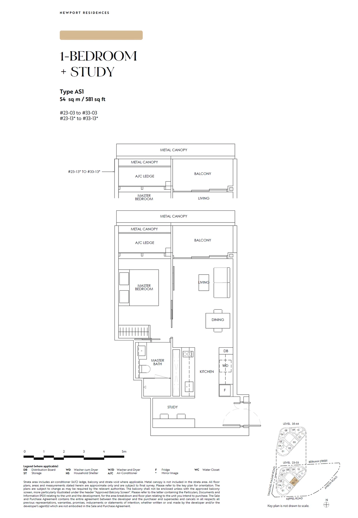 Newport Residences floor plan — AS1