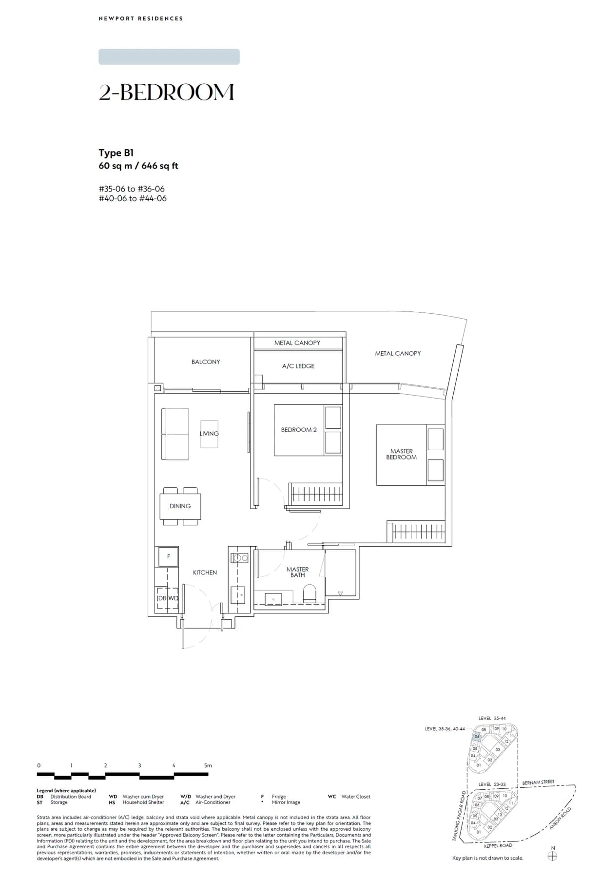 Newport Residences floor plan — B1