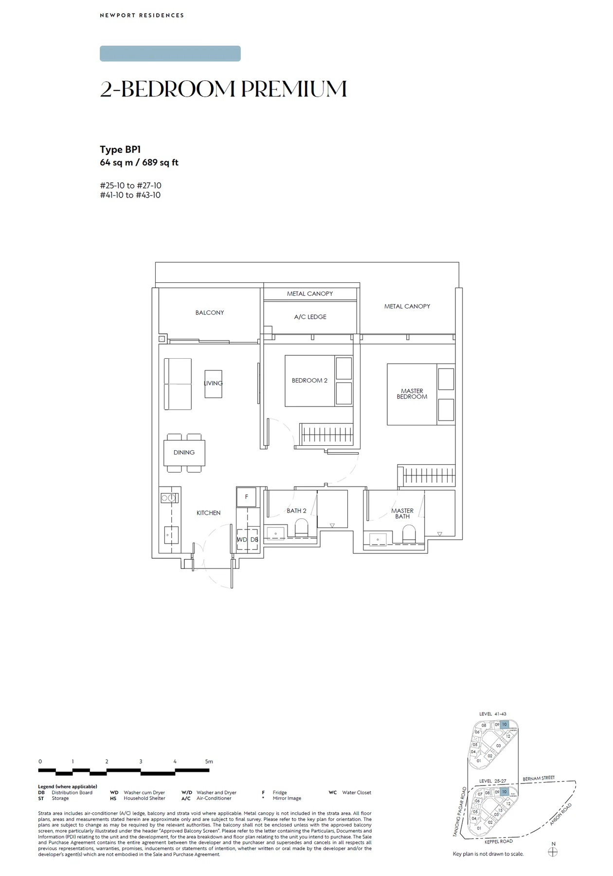 Newport Residences floor plan — BP1