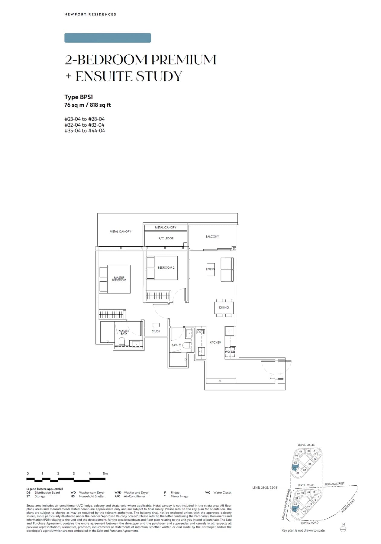 Newport Residences floor plan — BPS1