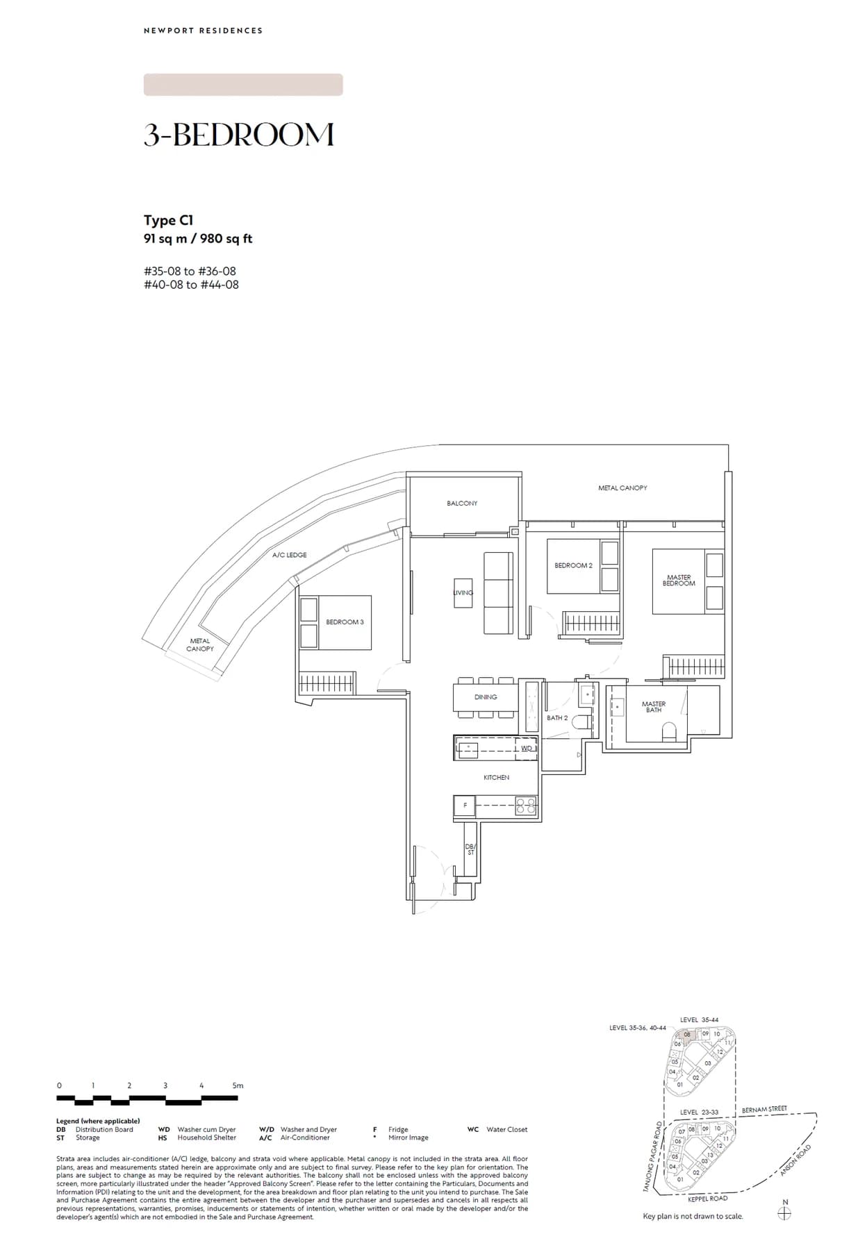 Newport Residences floor plan — C1