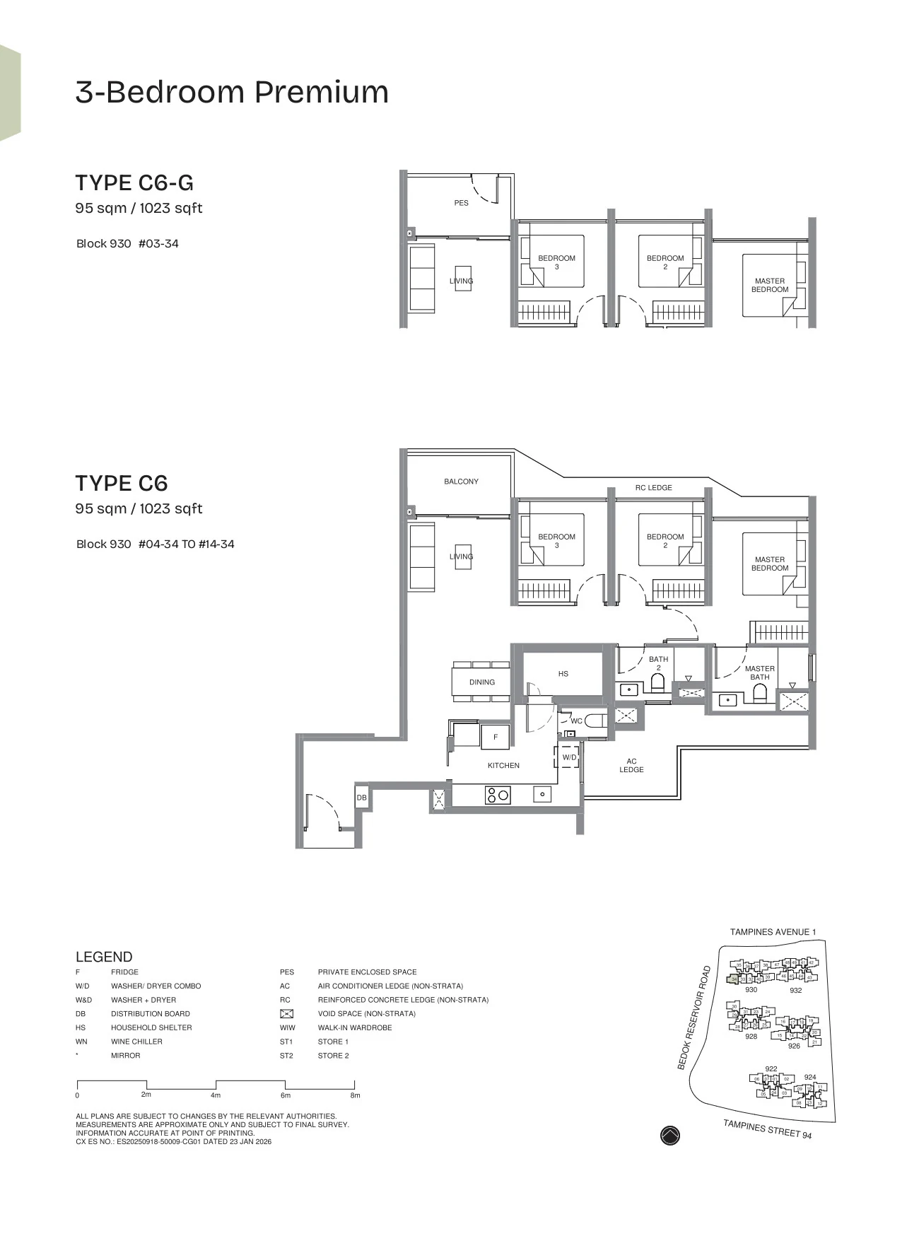 Pinery Residences floor plan — C6 / C6-G