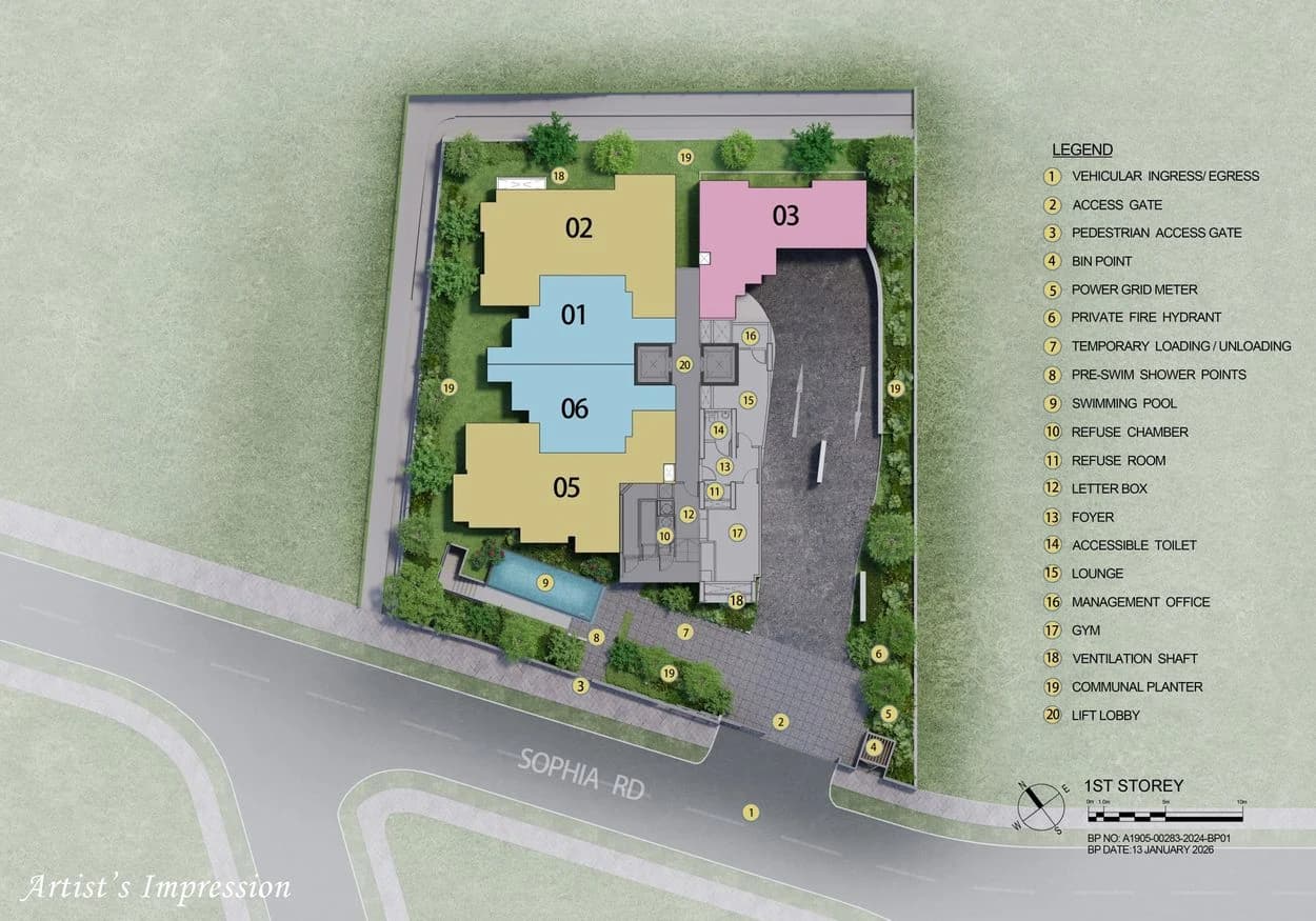 Sophia Meadow site plan — Site plan · detail 2