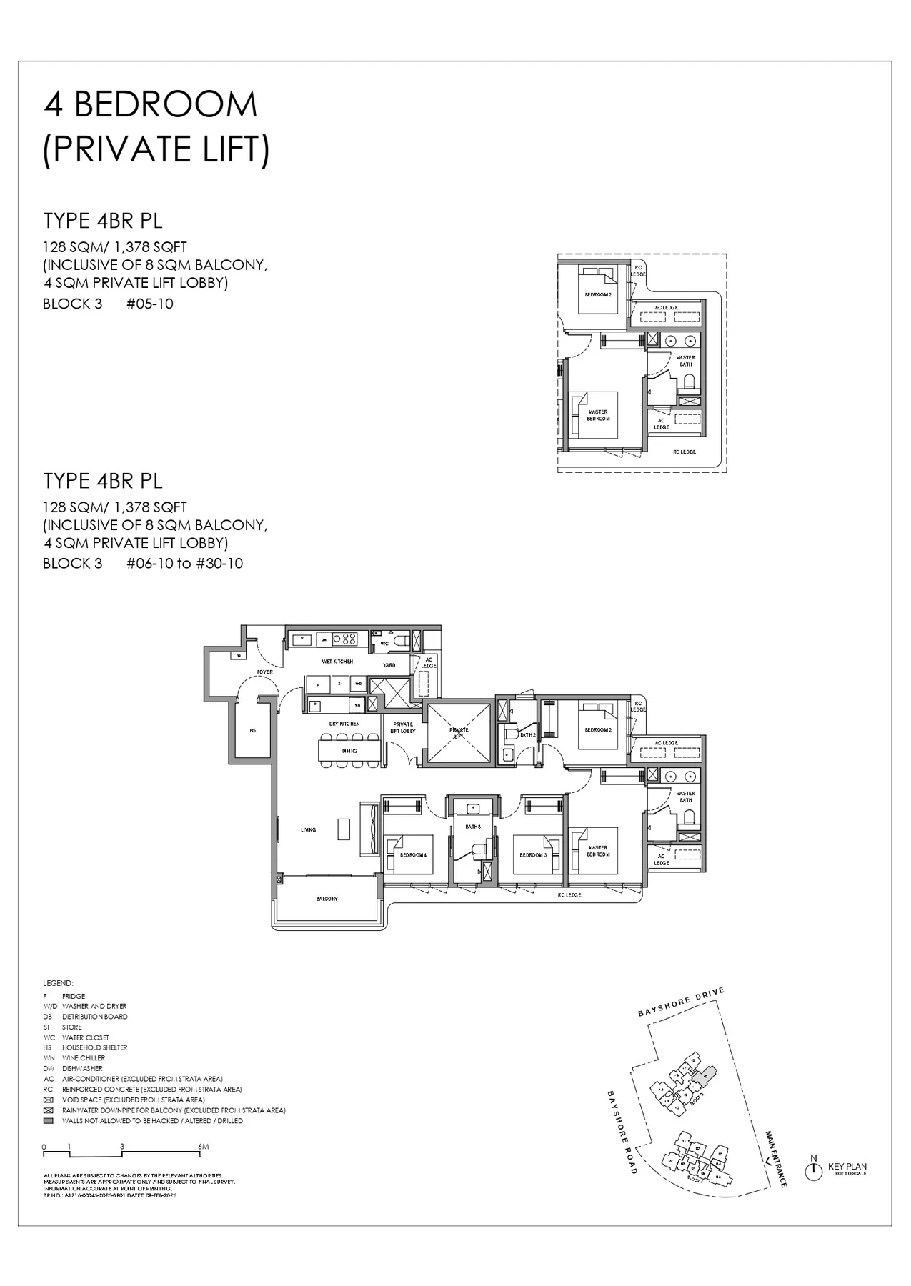Vela Bay floor plan — 4BR PL