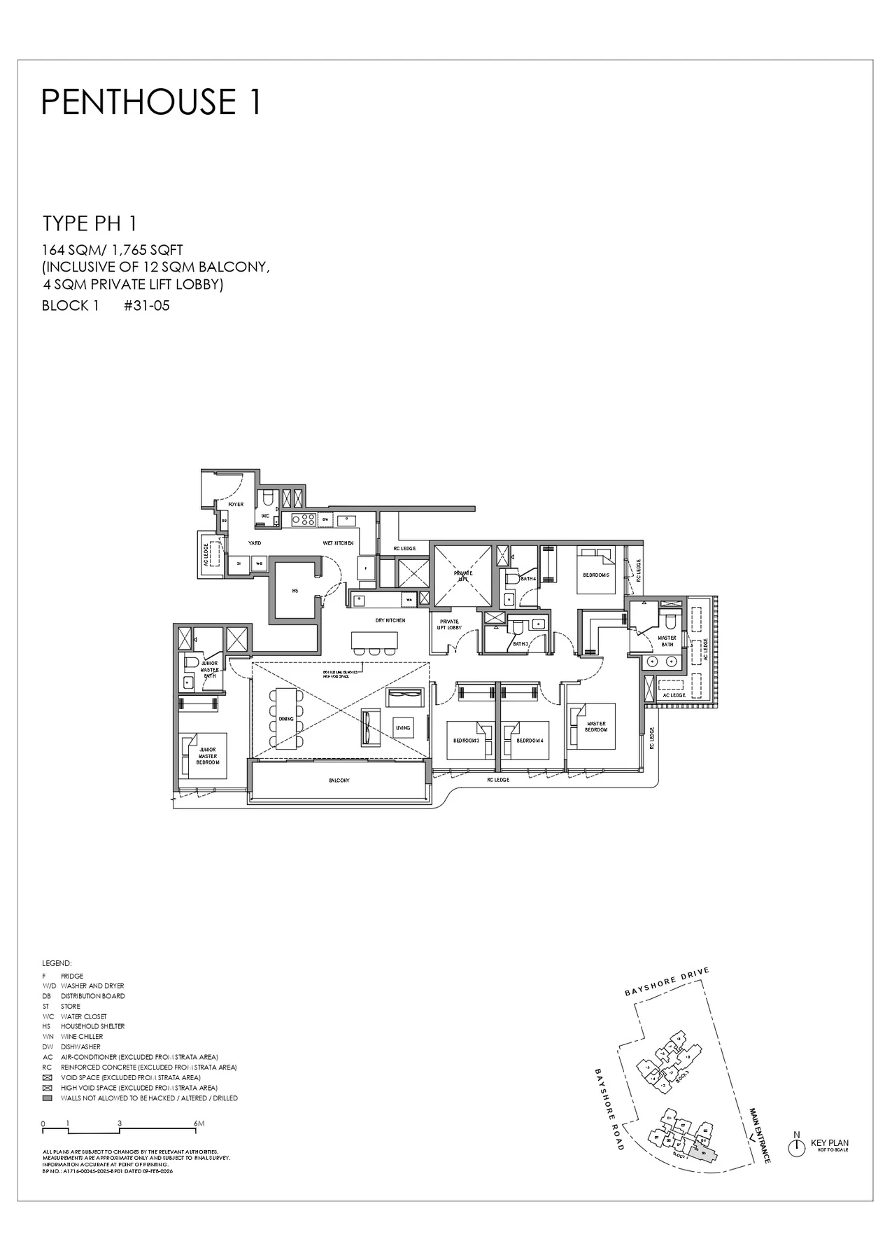 Vela Bay floor plan — Penthouse 1